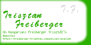 trisztan freiberger business card